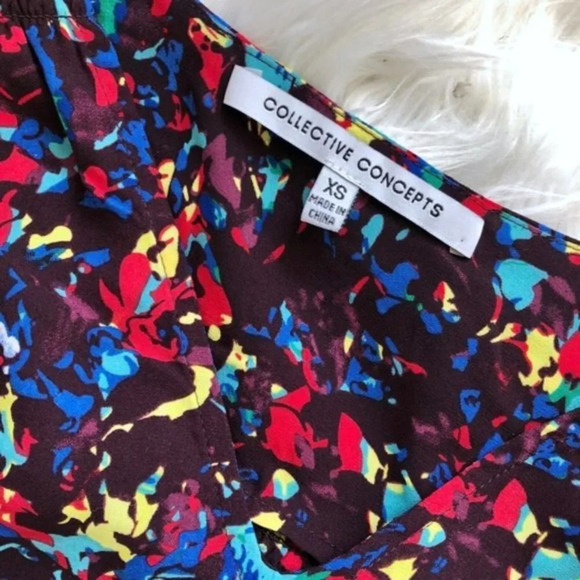 Stitch Fix Collective Concepts Bright Print Blouse XS - Picture 2 of 4